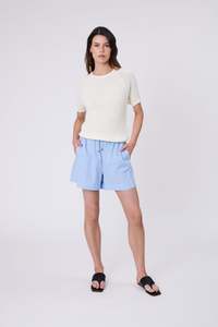 Shoreline Short - Blue Stripe