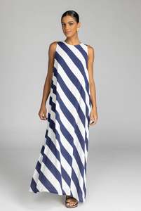 Sale Dresses: Finally Here Dress - Navy/White Stripe