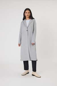 Marlow Blaze Wool Coat - Grey Marle