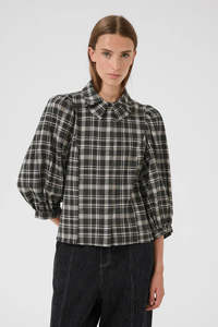 Karen By Simonsen: Belis Frosty Blouse - Thunderstorm Check