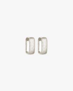Temple Of The Sun: Alida Square Earrings - Sterling Silver