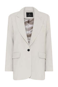 Frida Blazer - Silver Cloud