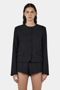 Hansel Gretel: Millard Cropped Jacket - Black