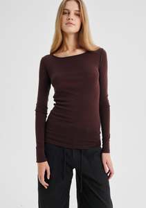 Morri Merino Round Neck - Espresso