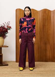 Denim: Nigelle Pants - Fuschia