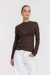 Tops: Gigi Top - Chocolate