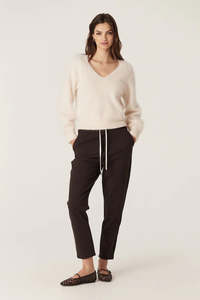 Luca Twill Jogger - Espresso