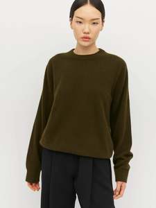 Juliette Hogan: Dion Crew Perino Knit - Forest