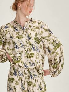 Adora Print Shirt - Moss Print