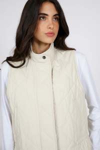 Marlow: Kyoto Quilted Vest – Oat