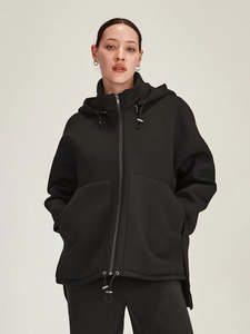 Tokyo Hooded Coat - Black