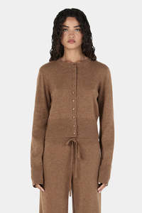 Lucielle Cashmere Cardigan - Toffee