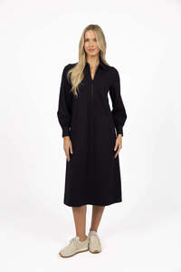 Dune Midi Dress - Black