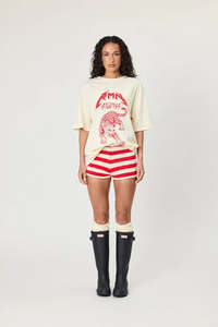 Leopard Tee - Ivory