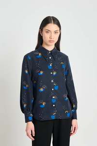 Patterns Shirt - Navy Daydream