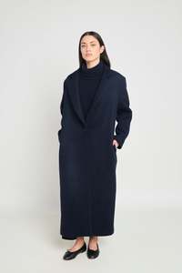 Illusions Coat - Navy