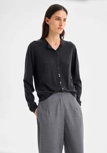 Margo Knit Cardigan - Charcoal