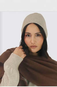Natalie Merino Beanie - Buff