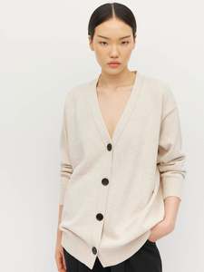 Knitwear: Marvin Cardi (Cotton Knit) Toast Marle