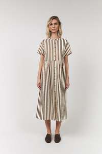 Lollys Laundry Aliya Maxi Dress - Dark Mokka