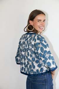 Lollys Laundry Trine Short Jacket - Blue
