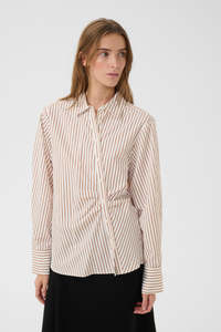 Karen by Simonsen Elmira Shirt - Cinnamon Stripe