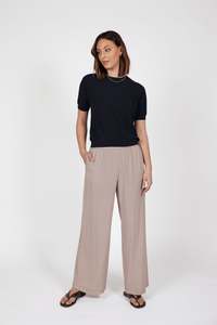 Knitwear: Marlow Soleil Knit Tee - Ink
