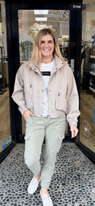 Zhrill Daisey Cargo Pant - Green