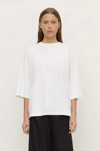 Assembly Label Max Cotton Oversized Tee - White
