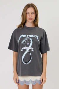 Remain Viper Tee - Washed Black