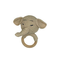 Arlo Elephant Rattle Natural