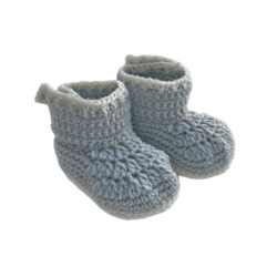 Tiny Humans: Bear Bootie Grey
