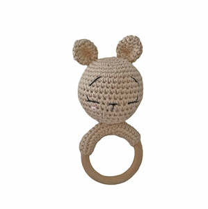 Best Sellers: Evie Bear Rattle Natural