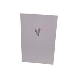 Heart Card Silver