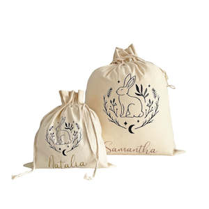 Easter Collection: Easter Treat Bag Pretty Rabbit - Personalised