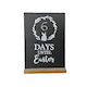 Wreath Easter Countdown Blackboard