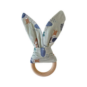 Tiny Humans: Alfie Bunny Ear Teether Woodlands