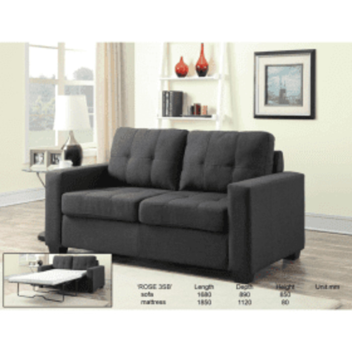 Lotus 2-Seater Sofa Bed- Grey La Casa Life