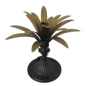 Palm Candle Holder On Round Base La Casa Life