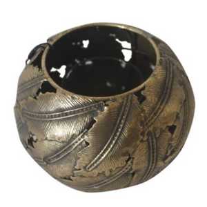 Products: Round Leaf Candle Holder La Casa Life