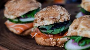 Smoked Salmon & Dill Gougere (GFO)