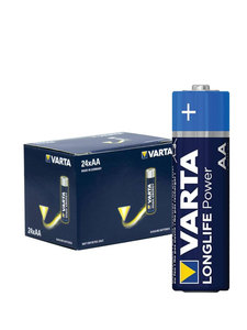 Products: Varta High Energy AA Size Alkaline Battery 24 Pack - Made in Germany