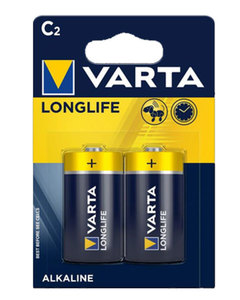 Products: VARTA LONGLIFE C Size Alkaline Battery 2 Pack