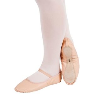 Products: Pink Flat Ballet Shoes with Full Sole for Pre-School & Intro Dancers