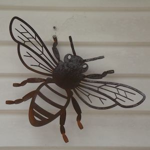 Corten Steel Ladybugs: Honey Bee Corten Steel Made