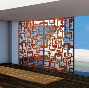 Corten Steel Fence Panel Privacy Screen Squares & Rectangles
