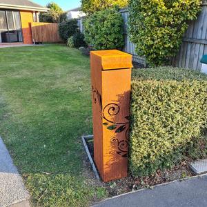 Letterbox Corten Steel 1150mm High