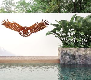Metal Wall Art Flying Eagle