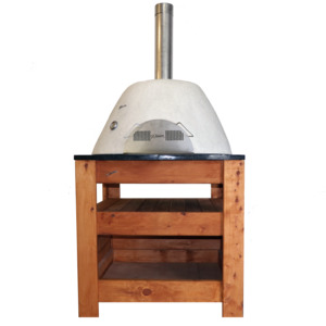 Products: Pizza Oven Granite Wood Box Table