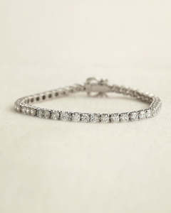 5.13 Carat TW Lab-Grown Diamond Tennis Bracelet in 9K White Gold
